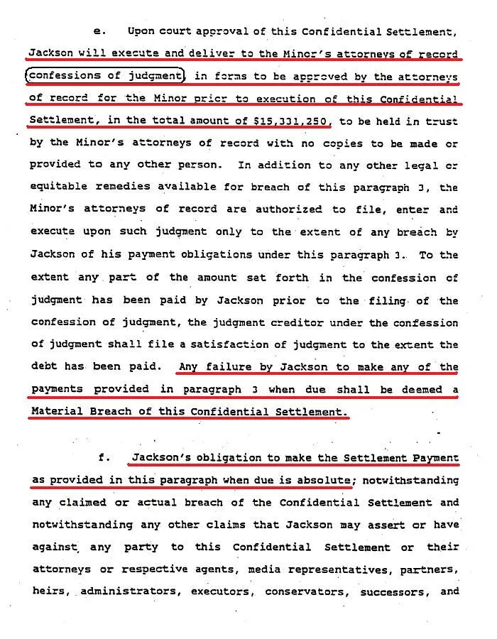 Confession of judgemen